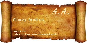 Almay Andrea névjegykártya